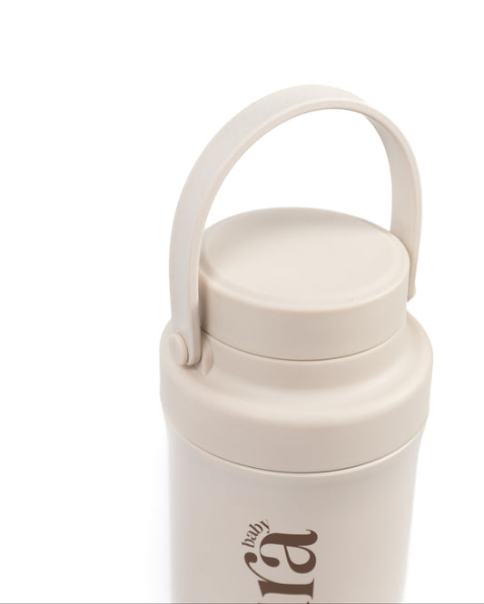 Portable breastmilk cooler with handle
